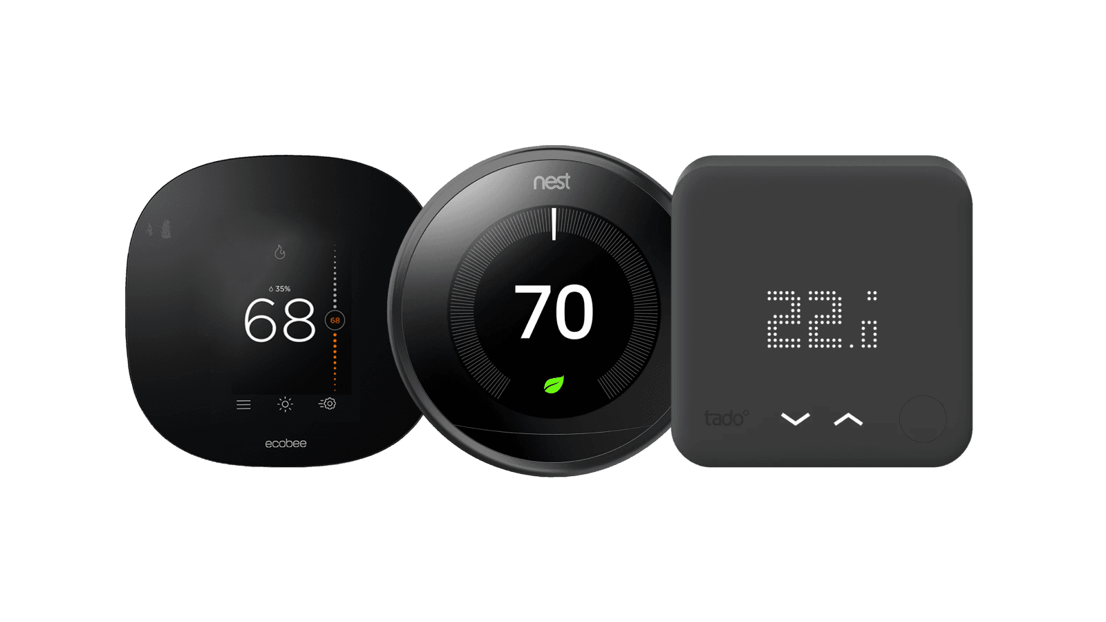 Nest Ecobee Tado thermostats